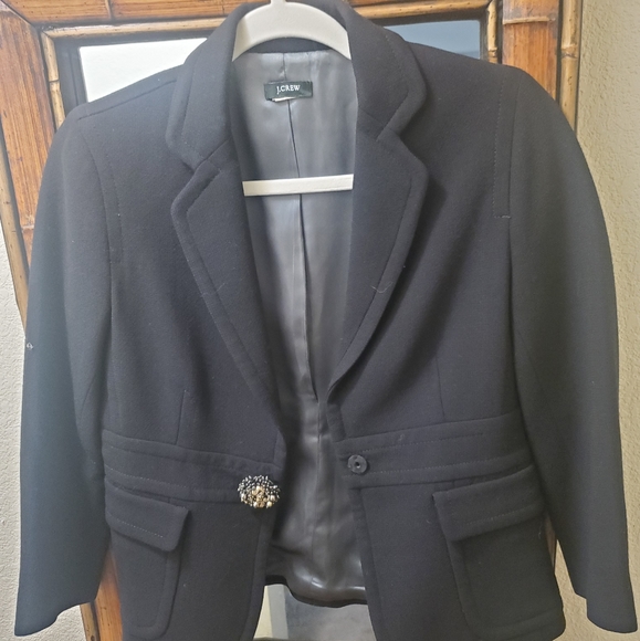 J. Crew Black Women's Blazer size 0 - Picture 9 of 12